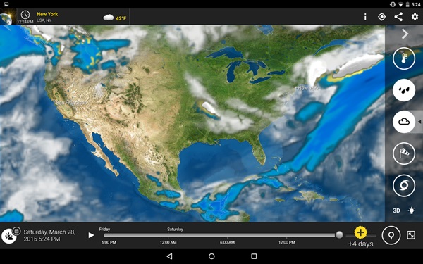 MeteoEarth แอพฯ ตรวจสอบสภาพอากาศทั่วโลก สำหรับ Android