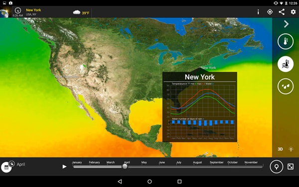 MeteoEarth แอพฯ ตรวจสอบสภาพอากาศทั่วโลก สำหรับ Android