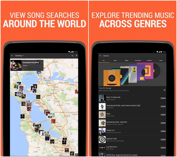 SoundHound Music Search แอพฯ ค้นหารายชื่อเพลงด้วยเสียง