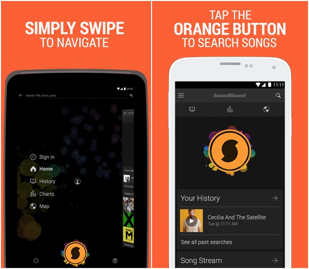 SoundHound Music Search แอพฯ ค้นหารายชื่อเพลงด้วยเสียง