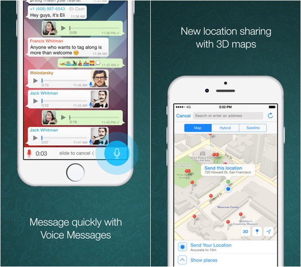 WhatsApp บน iOS ออกอัพเดทใหม่ เพิ่มฟีเจอร์โทรฟรี